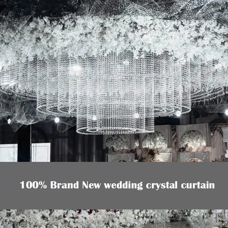 100% Brand New Wedding Crystal Curtain Luxury Glass Beads Door String  Tassel Curtain Wedding Divider Panel Room Crystal Decor From Afkhami, $4.4